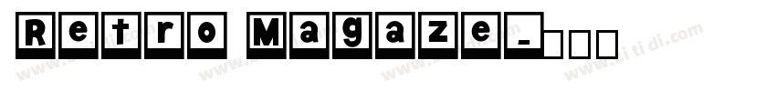 Retro Magaze字体转换